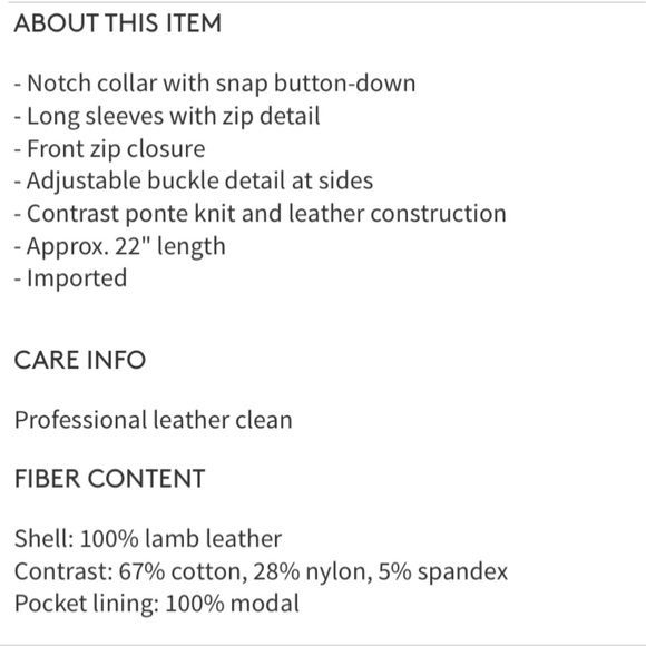 Ponte Leather Moto Jacket - Picture 6 of 6